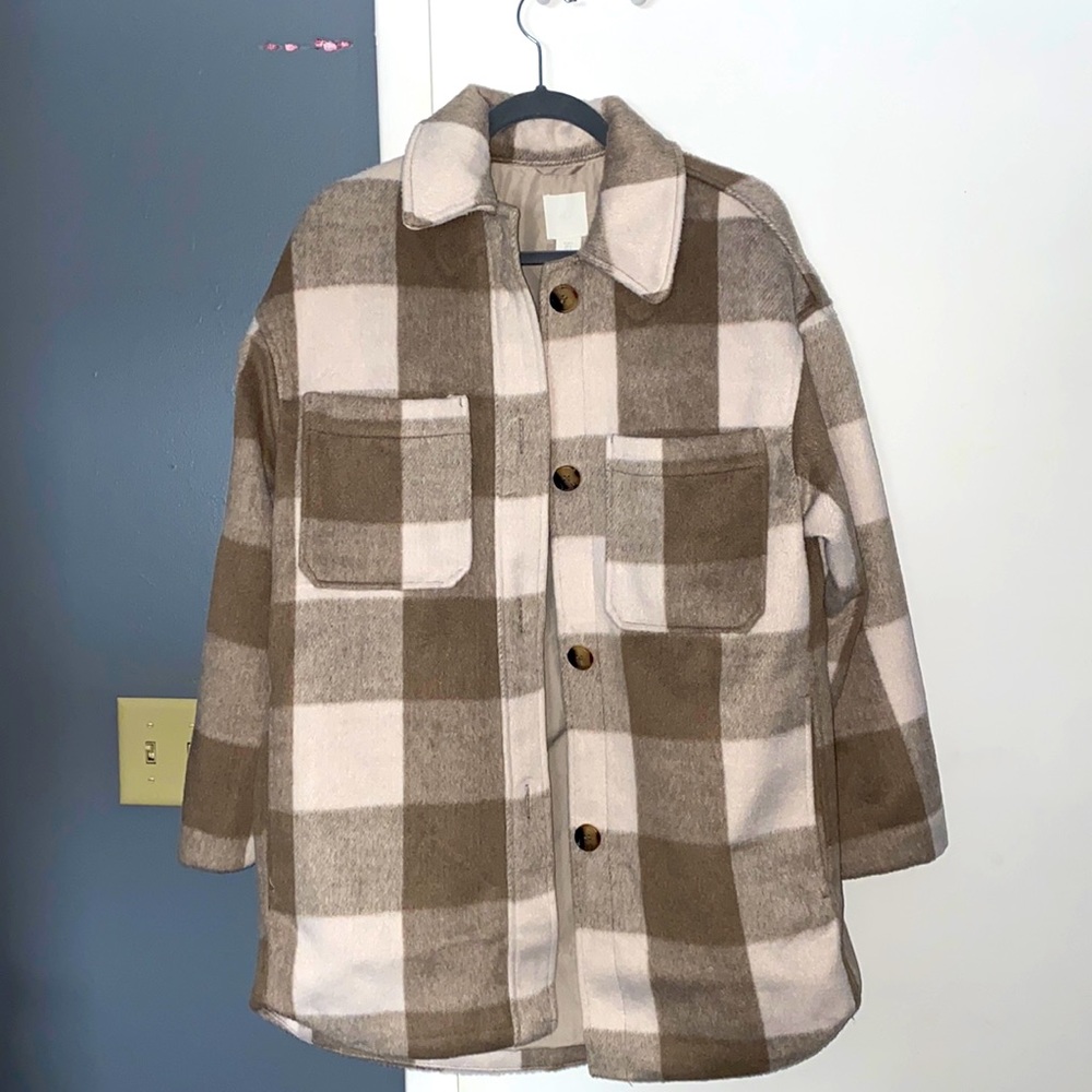 H&M Plaid Shacket